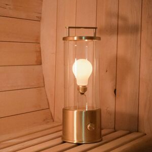 Stolná lampa Tala Muse, dobíjateľná batéria, masívna mosadz, LED lampa