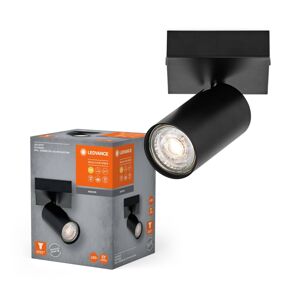 LEDVANCE Osemhranný LED reflektor, stmievateľný, jednoplameňový, čierny