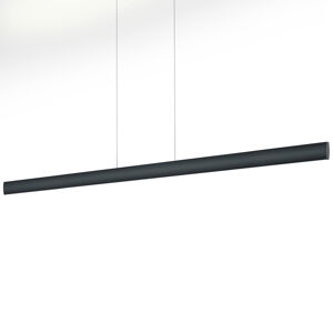 Závesné LED svietidlo Runa, čierne, dĺžka 152 cm
